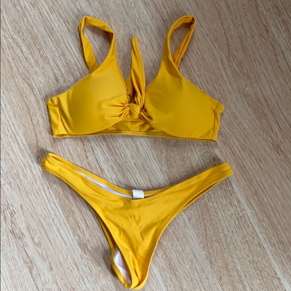 Yellow bikini